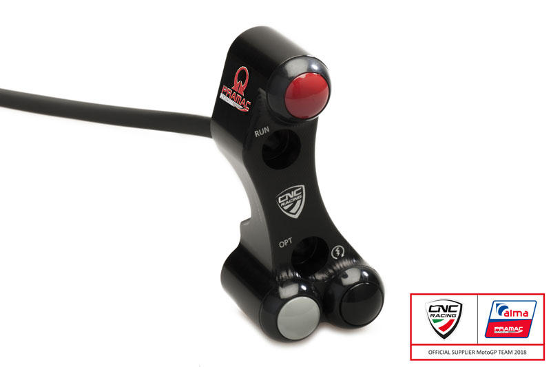 CNC RACING - Right handlebar switch Pramac Racing Lim. Ed - OEM and RCS Brembo brake master cylinder