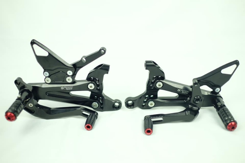 Bonamici Racing - Bộ gác chân Ducati Panigale V4/ SFS V4 ( gác chân gập lên xuống được)