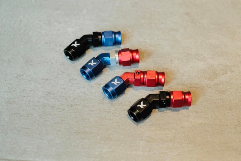 TK Racing - Đầu dầu vuông cong 45 độ