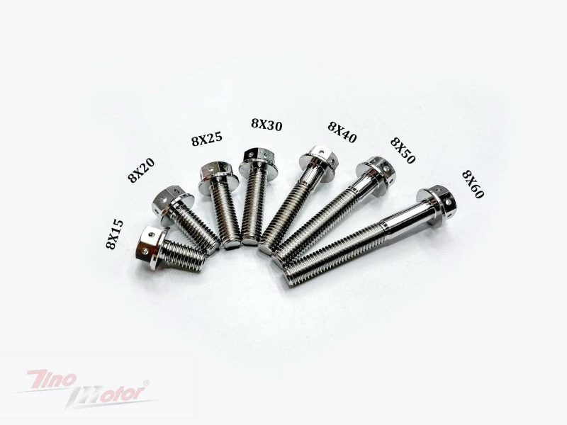 Ốc titanium GR5 8li nhìu size